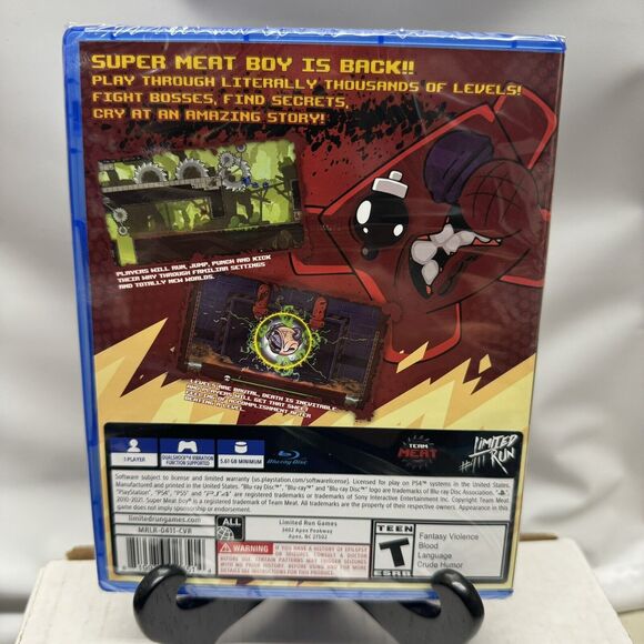 Super Meat Boy Forever PS4 Limited Run Games #411 Action Platformer Playstation - Picture 2 of 8